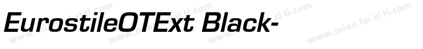 EurostileOTExt Black字体转换